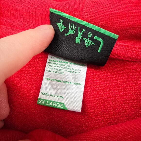 LRG Lifted Research Group Men's Regular Fit Logo Hoodie Red Size‎ 3XL - Picture 6 of 11